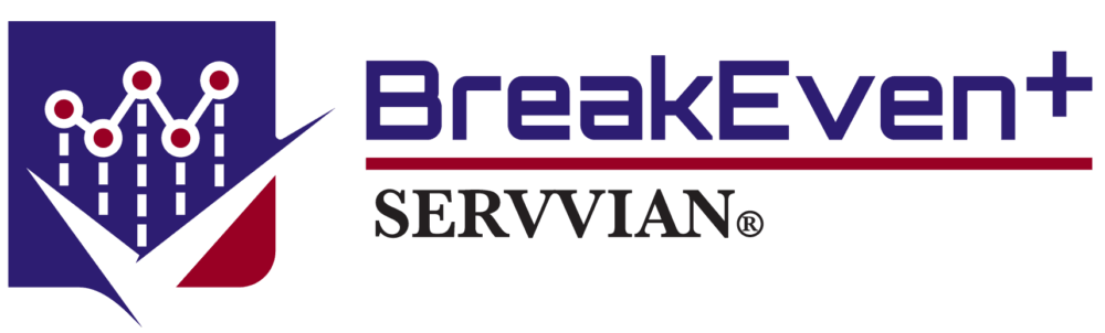 Logo for BreakEven+ Servvian SaaS