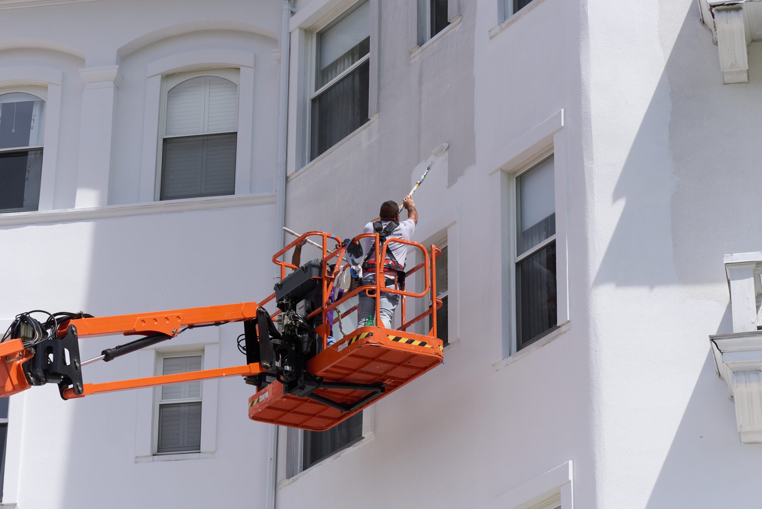 paint and coating project requiring access equipment and labor planning