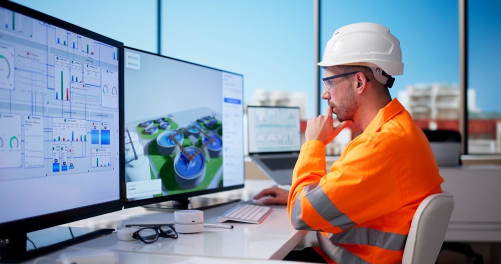 Municipal water and wastewater operator monitoring treatment operations representing BreakEven+ cost intelligence
